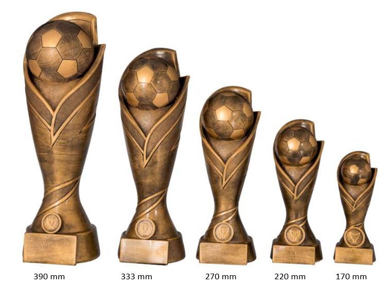 TROPHEE RESINE FOOTBALL - 5 HAUTEURS