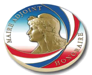 MEDAILLE MAIRE HONORAIRE ADJOINT IMPRIMEE COULEUR