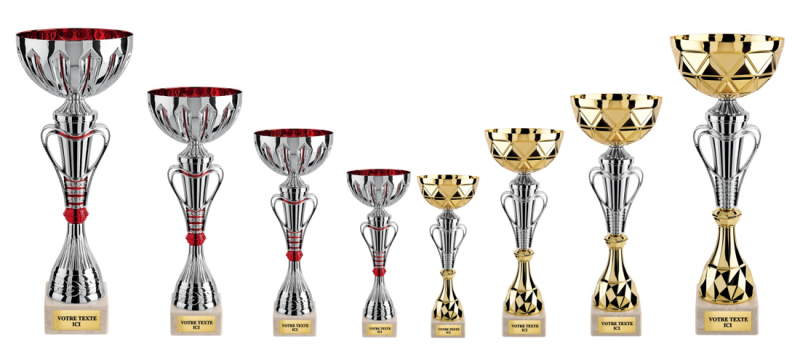 LOT DE 8 COUPES de 28 à 37 CM REF. LOTGER2